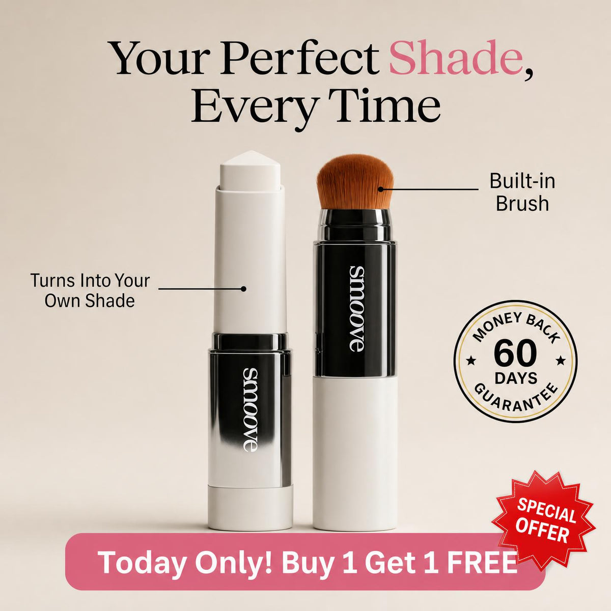 Smoove Color-Changing Foundation Stick