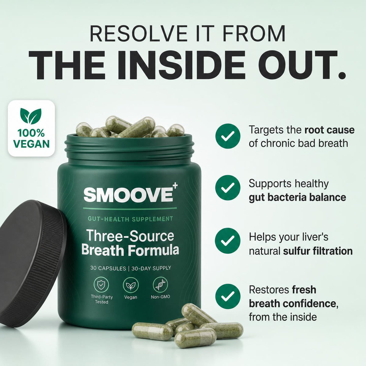 Three-Source Breath Formula (Gut · Mouth · Liver)